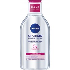 Вода мицеллярная для лица NIVEA MicellAIR Дыхание кожи, для сухой и чувствительной кожи, 400мл, Германия, 400 мл