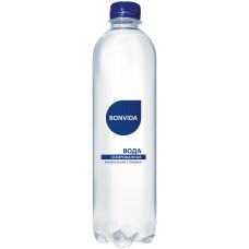 Вода минеральная BONVIDA природная столовая газированная, 0.5л, Россия, 0.5 L