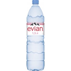 Вода минеральная EVIAN природная столовая негазированная, 1.5л, Франция, 1.5 L