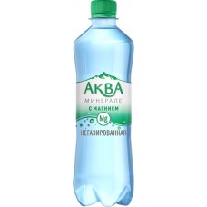 Купить Вода питьевая AQUA MINERALE Plus с магнием негазированная, 0.5л, Россия, 0.5 L в Ленте