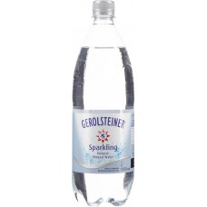 Вода питьевая GEROLSTEINER лечебно-столовая газированная, 1л, Германия, 1 L