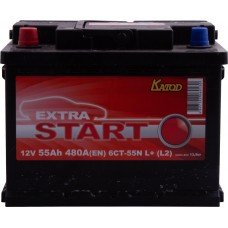 Купить Аккумуляторная батарея EXTRA START 6CT-55N L+(L2), Россия в Ленте