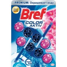 Купить Блок для унитаза BREF Color Aktiv Цветочная Свежесть, 2x50г, Венгрия, 2 Х50Г в Ленте