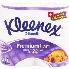 Купить Бумага туалетная KLEENEX Premium Comfort 4-слоя, 4шт, Швейцария, 4 шт в Ленте
