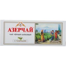 Купить Чай черный AZERCAY Байховый высшего сорта с чабрецом к/уп, Россия, 100 пак в Ленте