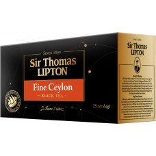 Чай черный SIR THOMAS LIPTON Fine Ceylon, 25пак, Россия, 25 пак