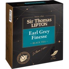 Чай черный SIR THOMAS LIPTON Sir Thomas Earl Grey Fitness к/уп, Россия, 100 пак