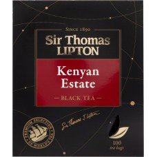 Чай черный SIR THOMAS LIPTON Sir Thomas Kenyan Estate к/уп, Россия, 100 пак