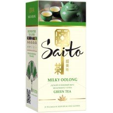 Купить Чай зеленый SAITO Milky Oolong с ароматом молока, 25пак, Россия, 25 пак в Ленте