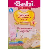 Детское питание каша BEBI Premium д/полдника Печенье с грушей с 6 мес, Словения, 200 г