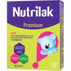 Купить Детское питание смесь NUTRILAK Premium соя с 0 мес картон, Россия, 350 г в Ленте