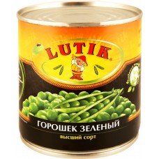 Купить Горошек зеленый LUTIK, Россия, 425 мл в Ленте