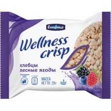Хлебцы BONFOUR WELLNESS Crisp со вкусом лесные ягоды, Россия, 28 г
