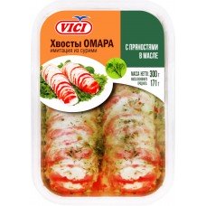 Хвосты омара (имитация) VICI с пряностями в масле нарезанные, 300г, Россия, 300 г