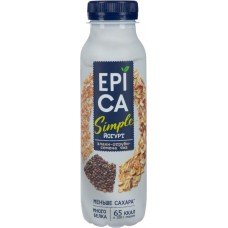 Йогурт питьевой EPICA SIMPLE Злаки, отруби, чиа 1,2%, без змж, 290г, Россия, 290 г