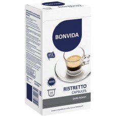 Кофе молотый в капсулах BONVIDA Ristretto натуральный жареный, 22кап, Нидерланды, 22 кап