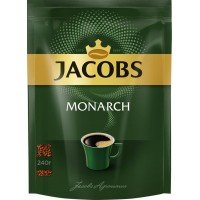 Кофе растворимый JACOBS Monarch натуральный сублимированный, 240г, Россия, 240 г