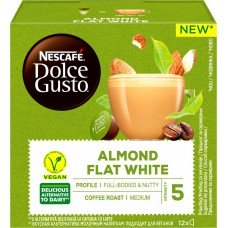 Кофе в капсулах NESCAFE Dolce Gusto Flat White Almond к/уп, Великобритания, 12 кап