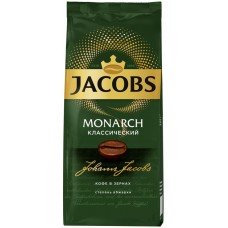 Купить Кофе зерновой JACOBS Monarch натуральный жареный, 230г, Россия, 230 г в Ленте