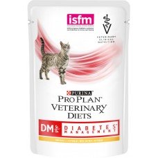 Купить Корм консервированный для взрослых кошек PURINA PRO PLAN Veterinary Diets DM St/Ox Курица, при диабете, 85г, Россия, 85 г в Ленте
