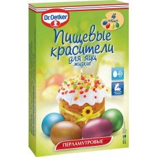 Купить Красители пищевые для яиц DR.OETKER перламутровые жидкие, 20г, Румыния, 20 г в Ленте