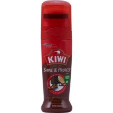Купить Крем-блеск жидкий для обуви KIWI Shine&Protect коричневый, 75мл, Индонезия, 75 мл в Ленте