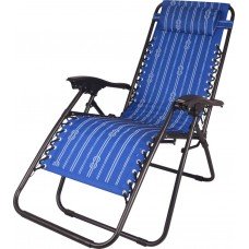 Купить Кресло для отдыха GIARDINO CLUB 177х64х112см, зеленое, синее, Арт. LF19206A, Китай в Ленте