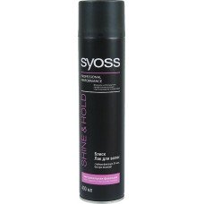 Купить Лак для волос SYOSS Shine&Hold Эффект ламинирования, экстрасильная фиксация, 400мл, Россия, 400 мл в Ленте