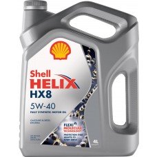 Купить Масло моторное SHELL Helix HX8 5W-40 синтетическое, 4л, Россия, 4 л в Ленте