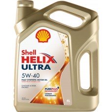 Купить Масло моторное SHELL Helix Ultra 5W-40 синтетическое, 4л, Россия, 4 л в Ленте