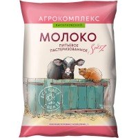 Молоко пастеризованное АГРОКОМПЛЕКС 3,2%, без змж, 900мл, Россия, 900 мл