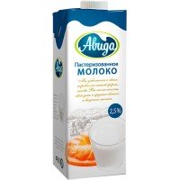 Молоко пастеризованное МК АВИДА 2,5%, без змж, 1000мл, Россия, 1000 мл