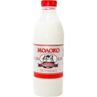 Молоко пастеризованное ВОЗНЕСЕНСКОЕ 3,2%, без змж, 900г, Россия, 900 г