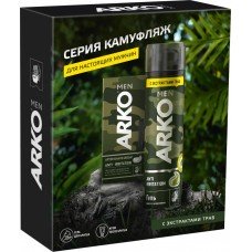 Набор ARKO Гель для бритья Anti-Irritation Камуфляж, 200мл + Крем после бритья Anti-Irri, 50мл, Россия