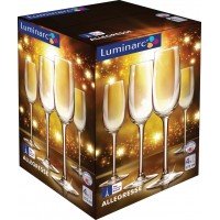 Набор фужеров для шампанского LUMINARC Аллегресс Праздник 175мл L7708, Россия, 4 шт