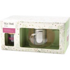 Набор подарочный GLASS TEA POT SET С черным чаем и заварочным чайником к/уп, Китай, 480 г