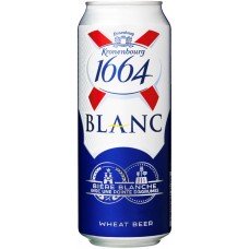 Купить Напиток пивной KRONENBOURG 1664 Blanc ароматизированный, 4,5%, ж/б, 0.45л, Россия, 0.45 L в Ленте