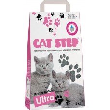 Купить Наполнитель бентонитовый для кошачьего туалета CAT STEP Ultraкомкующийся серый, 5кг, Чехия, 5 кг в Ленте