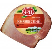 Окорок копчено-вареный свиной РМ Княжеский, 300г, Россия, 300 г