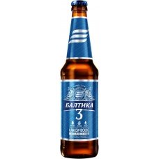 Купить Пиво светлое БАЛТИКА 3 Классическое, 4,8%, 0.45л, Россия, 0.45 L в Ленте