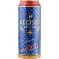 Пиво светлое безалкогольное KELTSKE DEDICTIVI PREMIUM фильтрованное пастеризованное, не более 0,5%, 0.5л, Чехия, 0.5 L