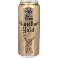 Пиво светлое HACKER-PSCHORR Munchener gold фильтрованное пастеризованное, 5,5%, ж/б, 0.5л, Германия, 0.5 L