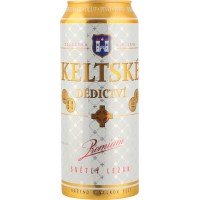 Пиво светлое KELTSKE DEDICTIVI PREMIUM Svetly Lezak фильтрованное пастеризованное, 5%, 0.5л, Чехия, 0.5 L