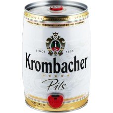 Купить Пиво светлое KROMBACHER Pils фильтрованное непастеризованное, 4,8%, 5л, Германия, 5 L в Ленте