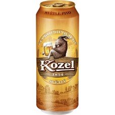 Пиво светлое VELKOPOPOVICKY KOZEL пастеризованное, 4%, ж/б, 0.45л, Россия, 0.45 L