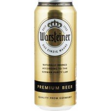 Пиво светлое WARSTEINER Premium beer фильтрованное пастеризованное, 4,8%, ж/б, 0.5л, Германия, 0.5 L
