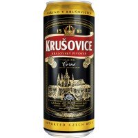 Пиво темное KRUSOVICE Cerne фильтрованное пастеризованное, 3,8%, ж/б, 0.5л, Чехия, 0.5 L