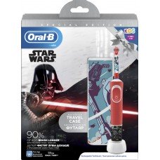 Подарочный набор ORAL B Зубная щетка электрическая детская Kids Star Wars D100, с 3 лет + футляр, Венгрия