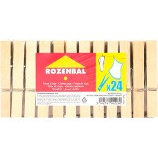 Купить Прищепки ROZENBAL деревянные R102224, Франция, 24 шт в Ленте