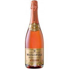 Купить Шампанское HEIDSIECK&CO MONOPOLE Rose top розовое брют, п/у, 0.75л, Франция, 0.75 L в Ленте